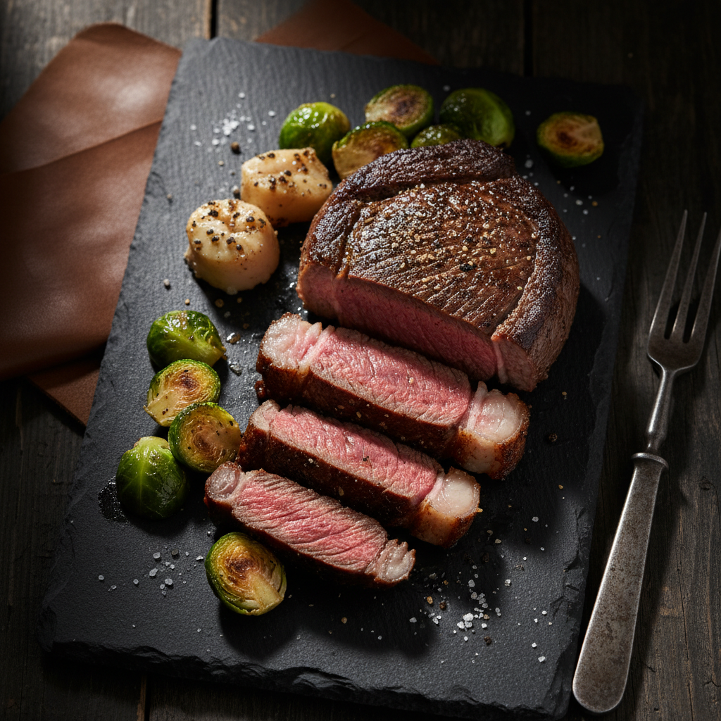 Reverse-Seared Ribeye